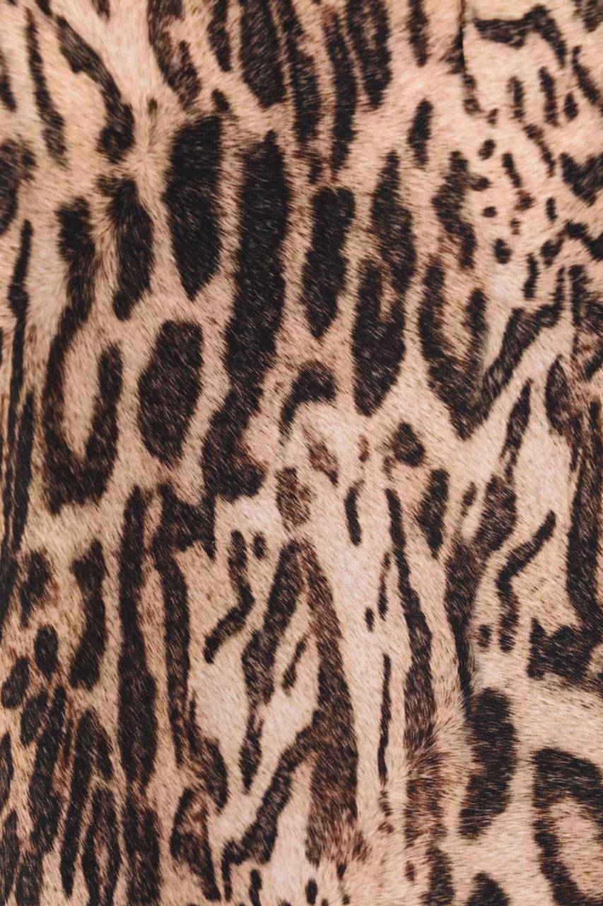 Carou MARC CAIN Kurzarm-Bluse Mit Leo-Print