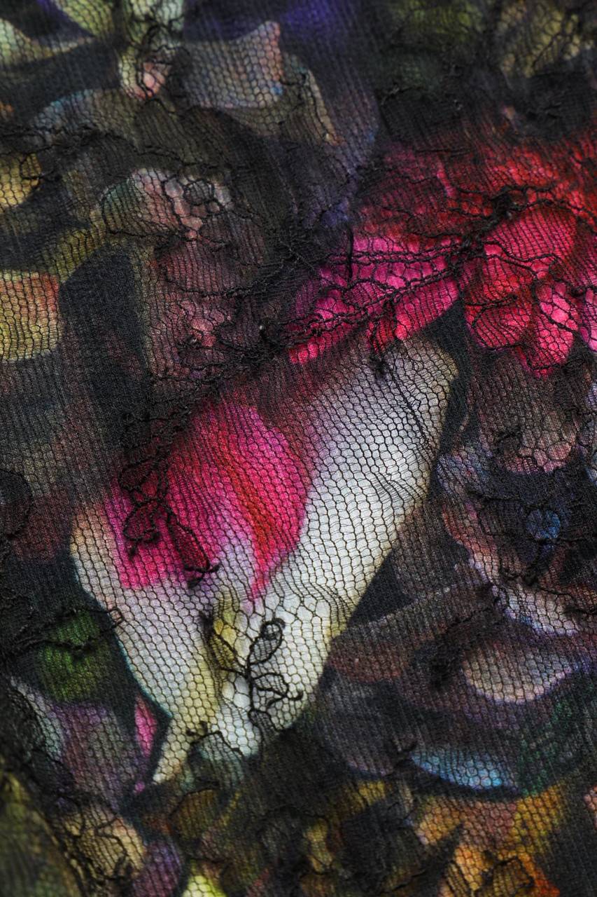 Carou MARC CAIN Print-Top Mit Spitze