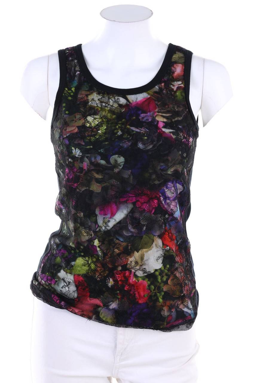 Carou MARC CAIN Print-Top mit Spitze