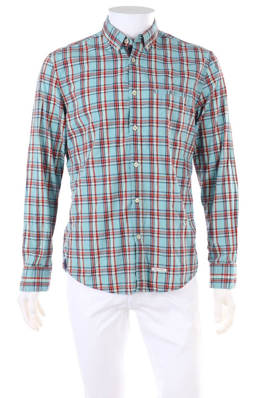 Carou Marc O´Polo kariertes Button-down-Hemd