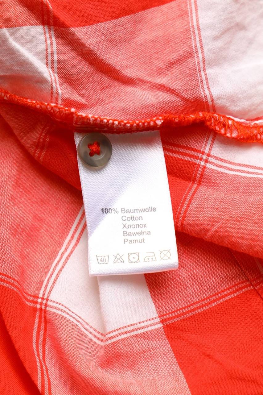 Carou Marc O´Polo Karo-Bluse Mit Rüschen