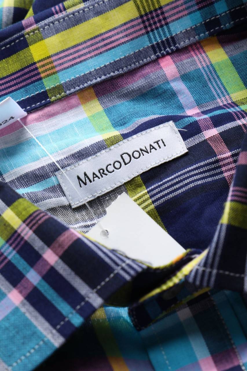 Carou MARCO DONATI Kurzarm-Hemd Mit Karo-Muster