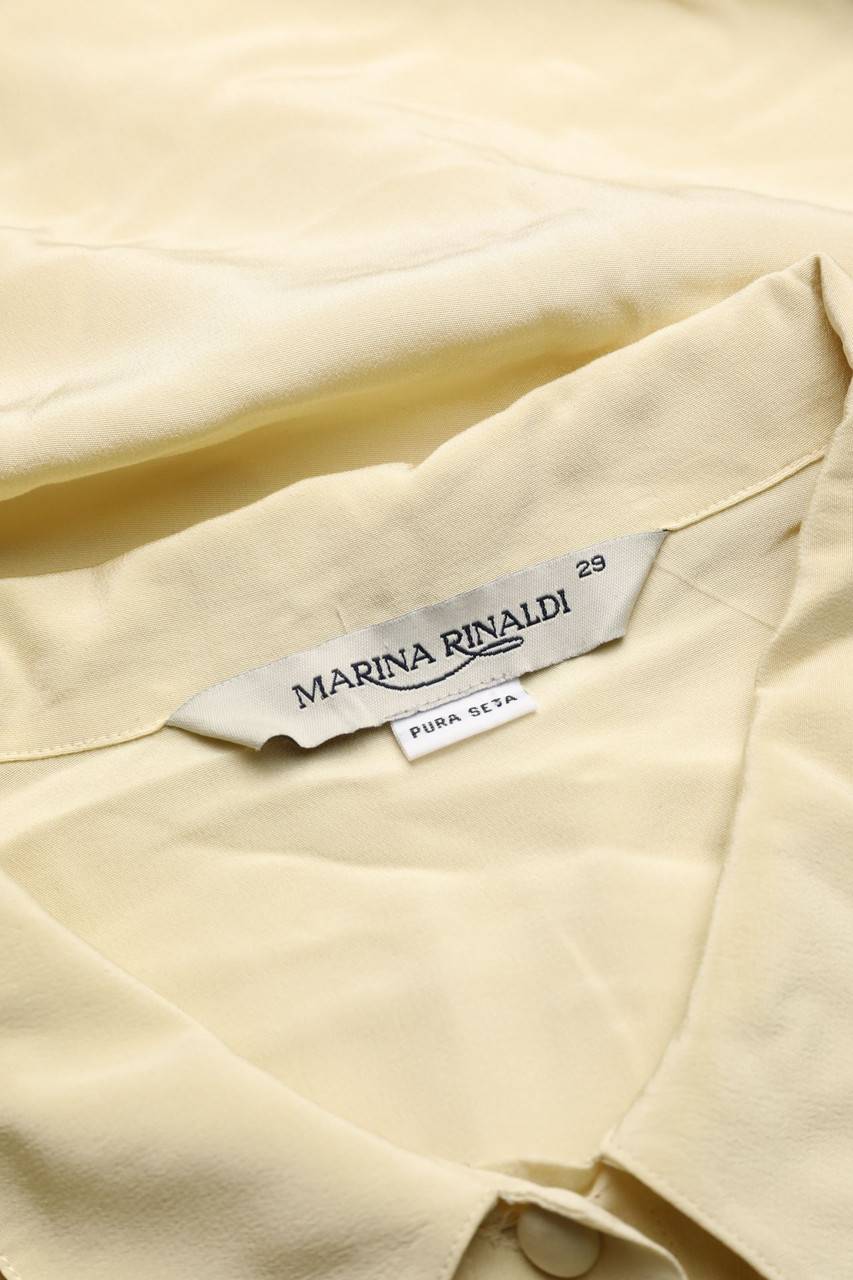 Carou MARINA RINALDI Vintage-Seiden-Bluse