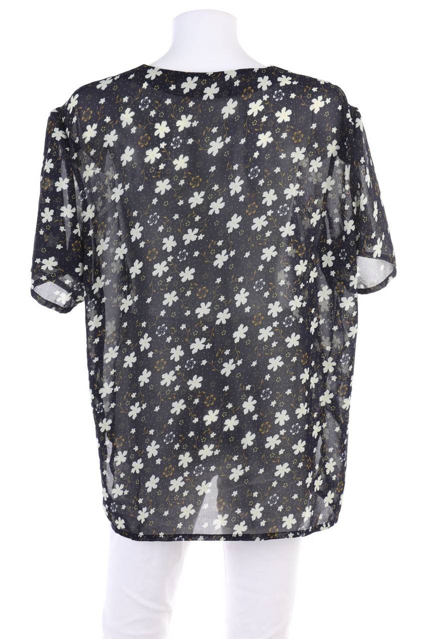 Carou Marnie WEST Kurzarm-Bluse Mit Blumen-Print