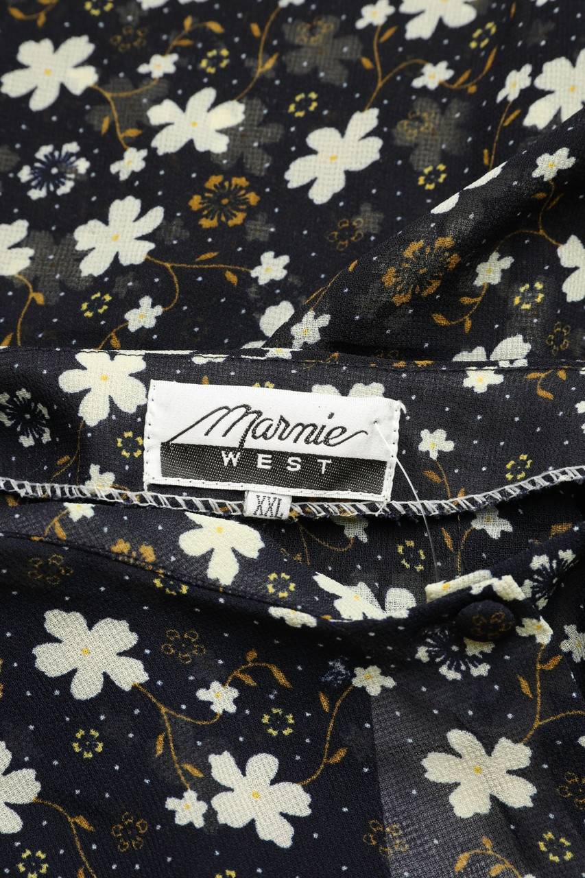 Carou Marnie WEST Kurzarm-Bluse Mit Blumen-Print