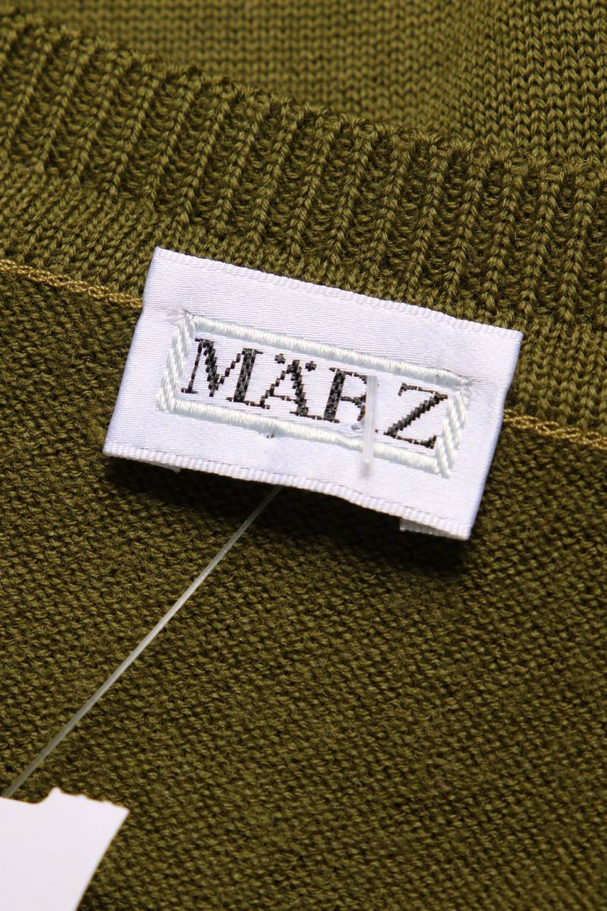 Carou MÄRZ Vintage-Schurwoll-Pullover Mit V-Neck