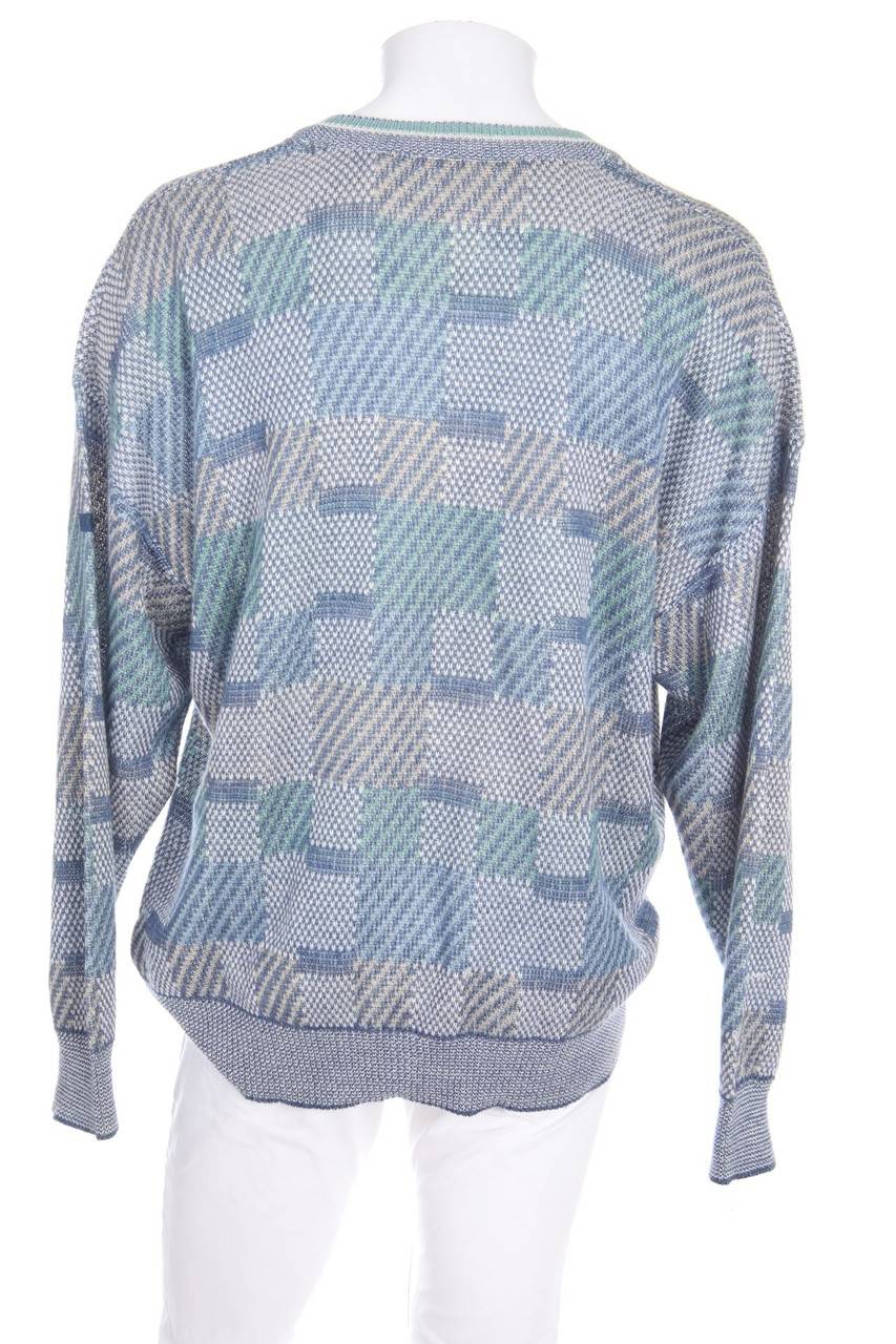 Carou MÄRZ Vintage-V-Neck-Pullover Aus Leinen-Mix