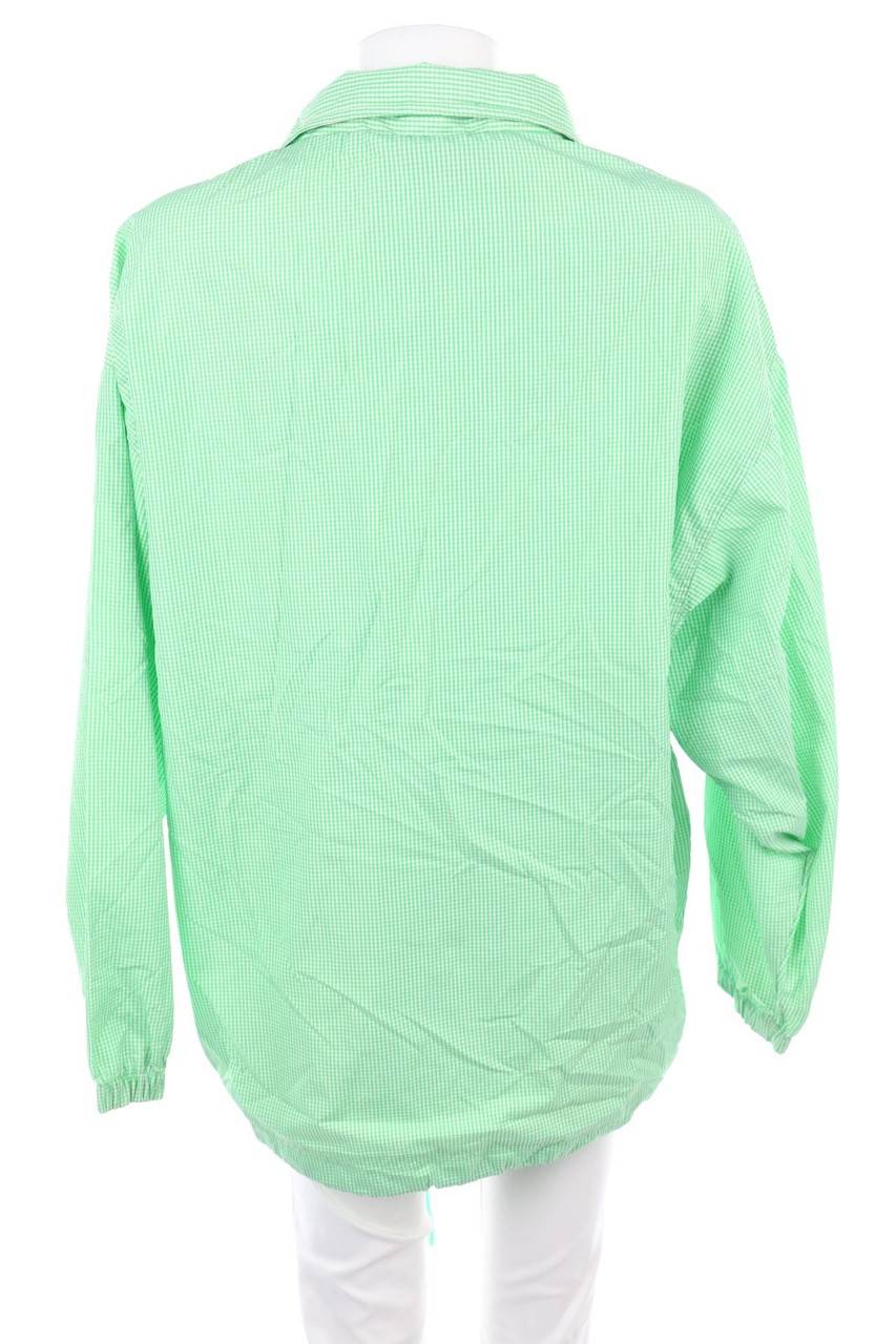 Carou Mäser Karo-Regen-Jacke Mit Logo-Stickerei