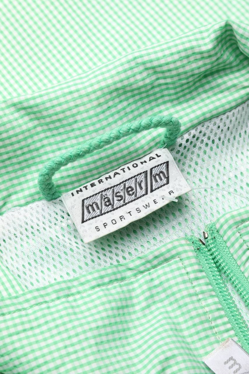 Carou Mäser Karo-Regen-Jacke Mit Logo-Stickerei