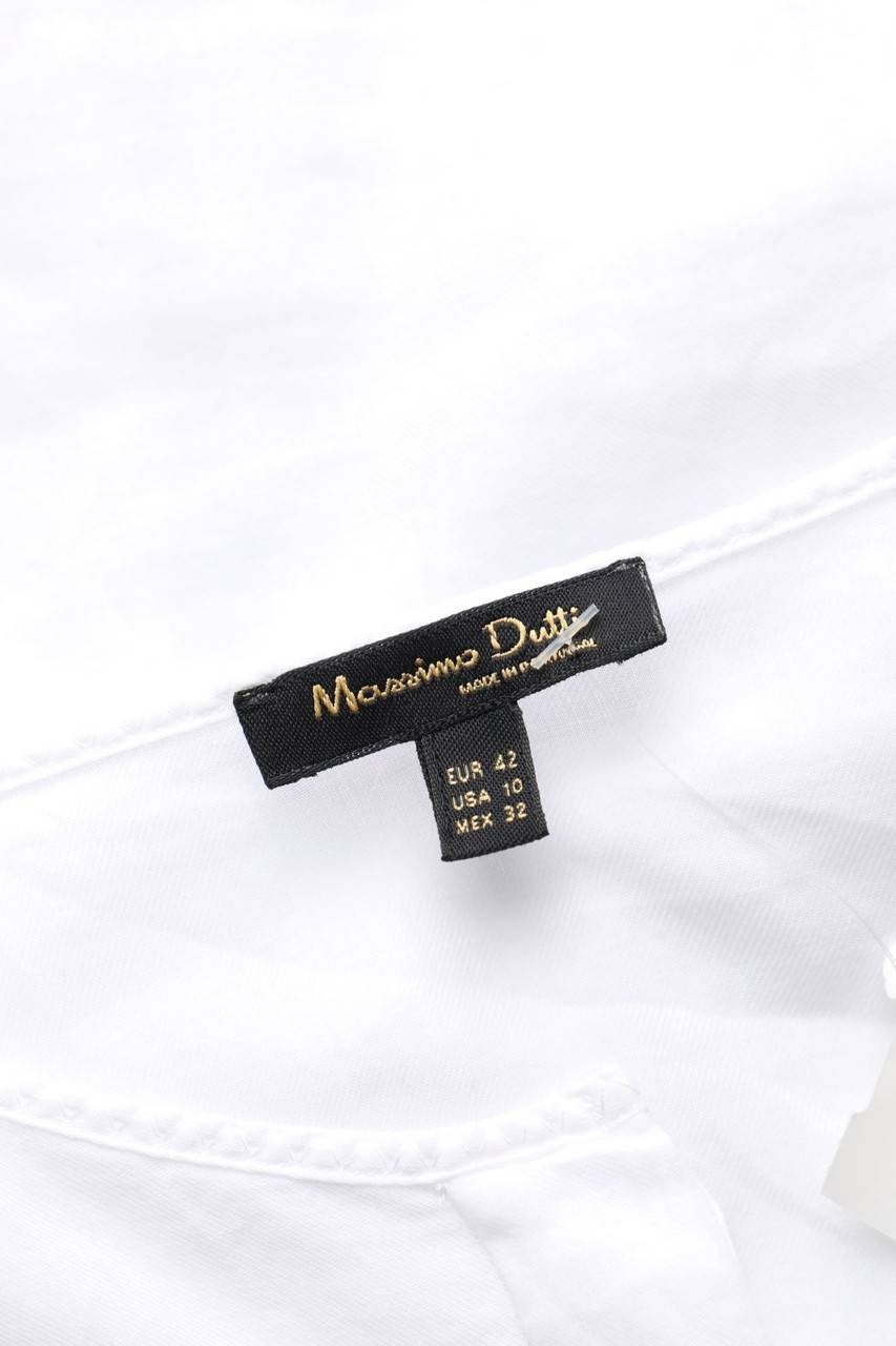 Carou Massimo Dutti Clean Chic-Bluse Aus Baumwolle