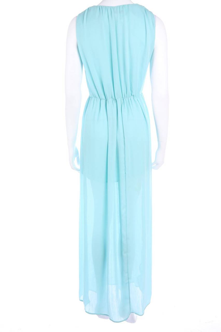 Carou Massimo Dutti Maxi-Abendkleid Mit Raffungen