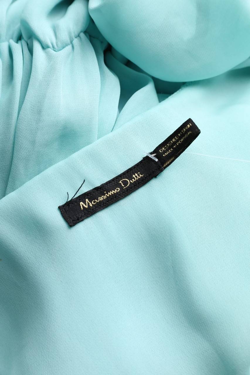 Carou Massimo Dutti Maxi-Abendkleid Mit Raffungen