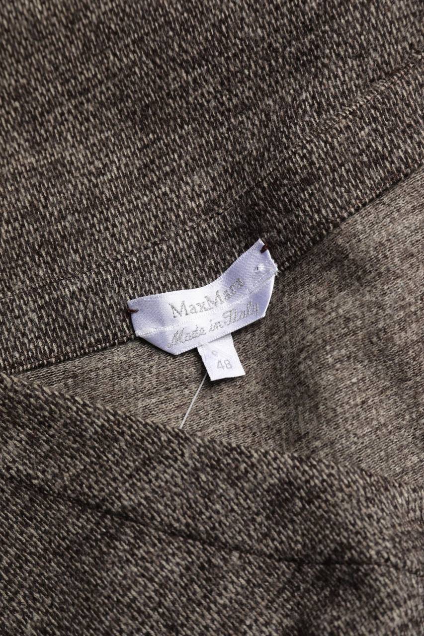 Carou Max Mara Etui-Kleid Aus Schurwolle Mit Samt