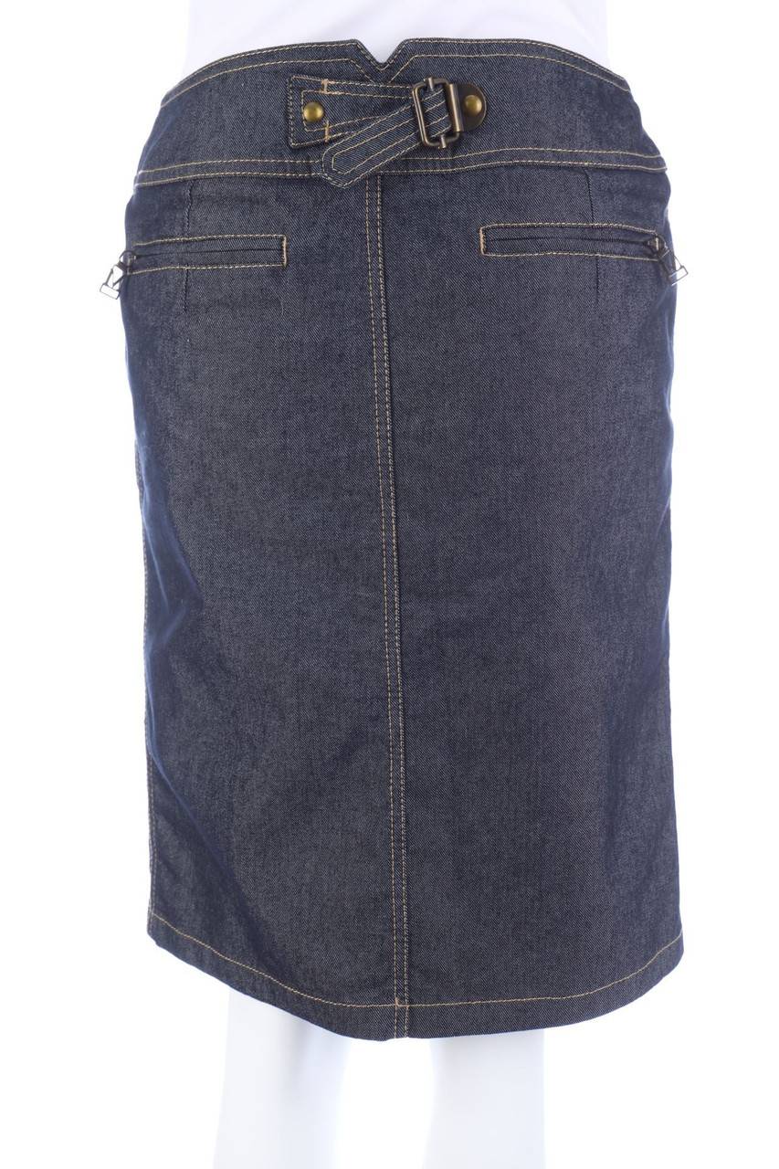 Carou Max Mara STUDIO Jeansrock Mit Logo-Stickerei