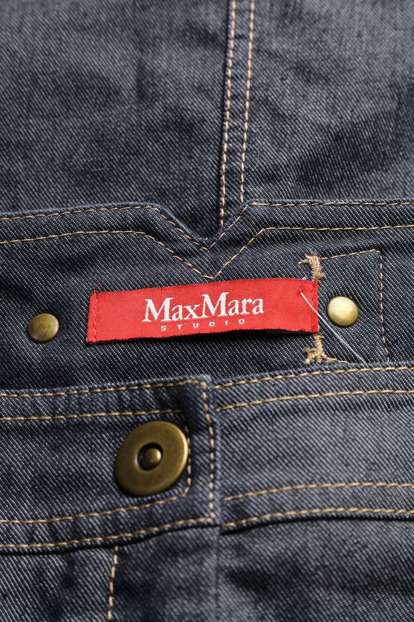 Carou Max Mara STUDIO Jeansrock Mit Logo-Stickerei