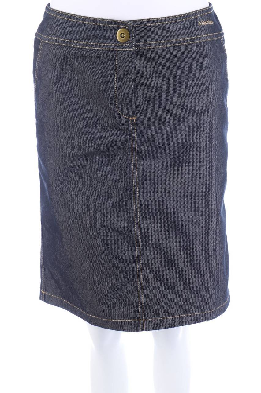 Carou Max Mara STUDIO Jeansrock mit Logo-Stickerei