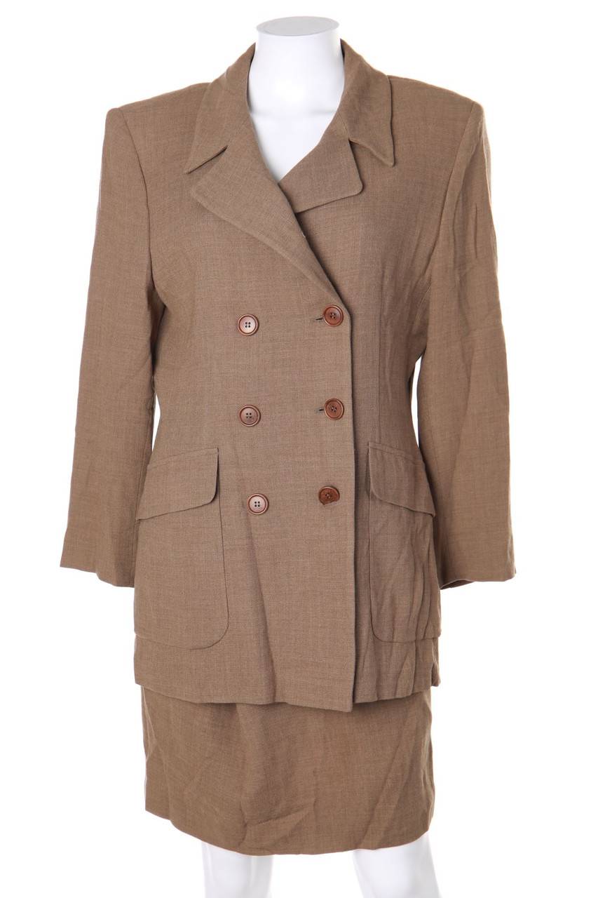 Carou Max Mara Vintage-Zweireiher-Kostüm mit Wolle