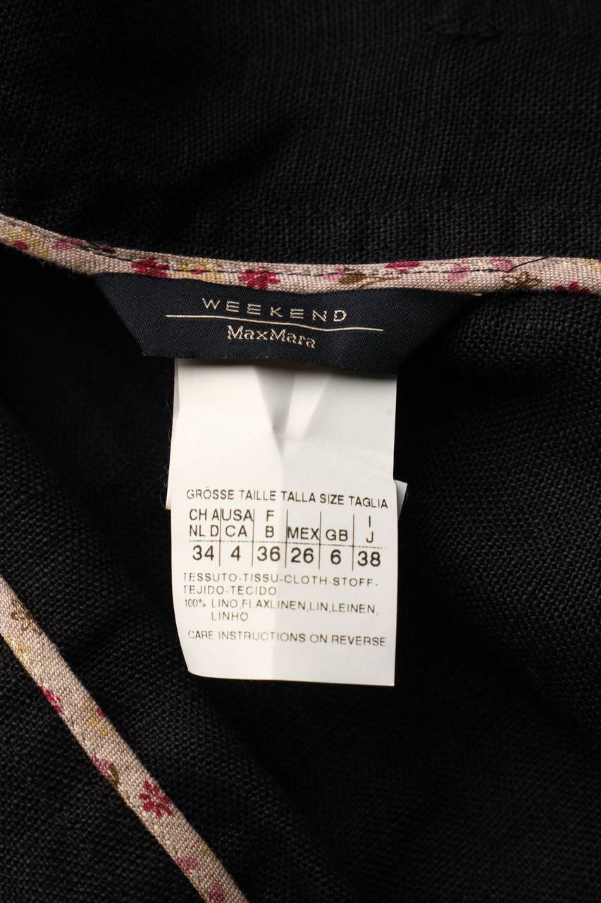 Carou Max Mara WEEKEND Leinen-Blazer Mit Rüschen