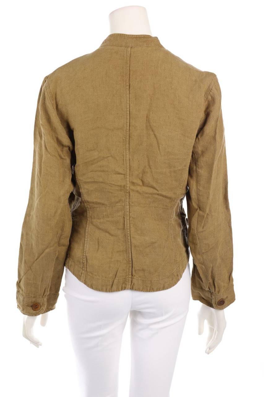 Carou Max Mara WEEKEND Leinen-Jacke Im Safari-Stil