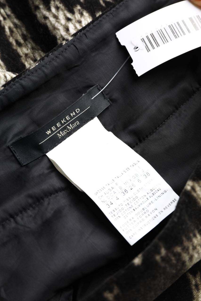 Carou Max Mara WEEKEND Samt-Rock Mit Print