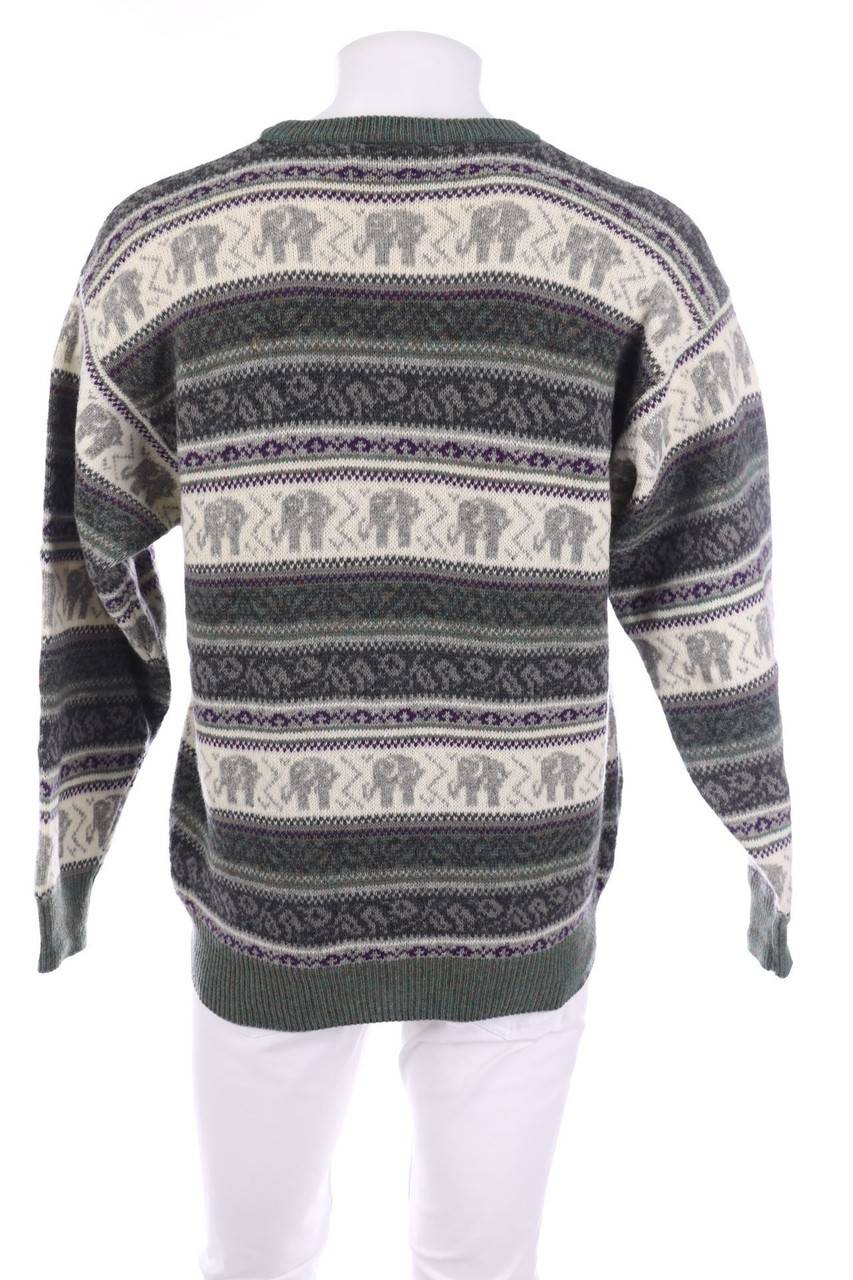 Carou McNEAL Vintage-Lambswool-Pullover Mit Muster