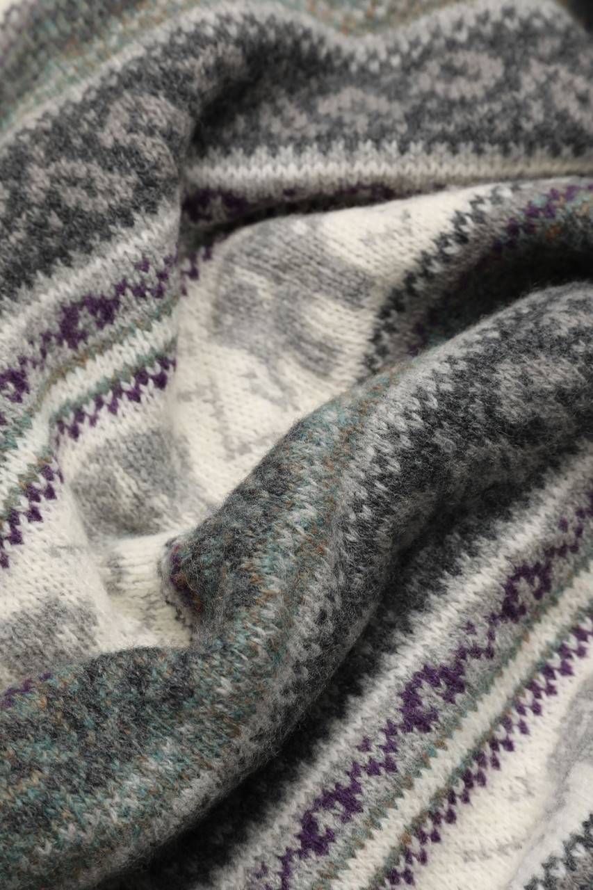 Carou McNEAL Vintage-Lambswool-Pullover Mit Muster