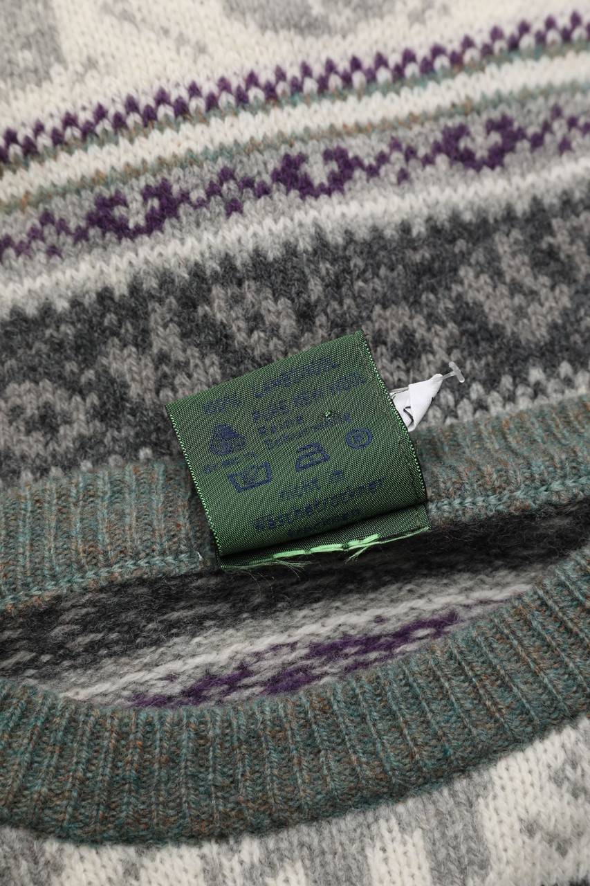 Carou McNEAL Vintage-Lambswool-Pullover Mit Muster