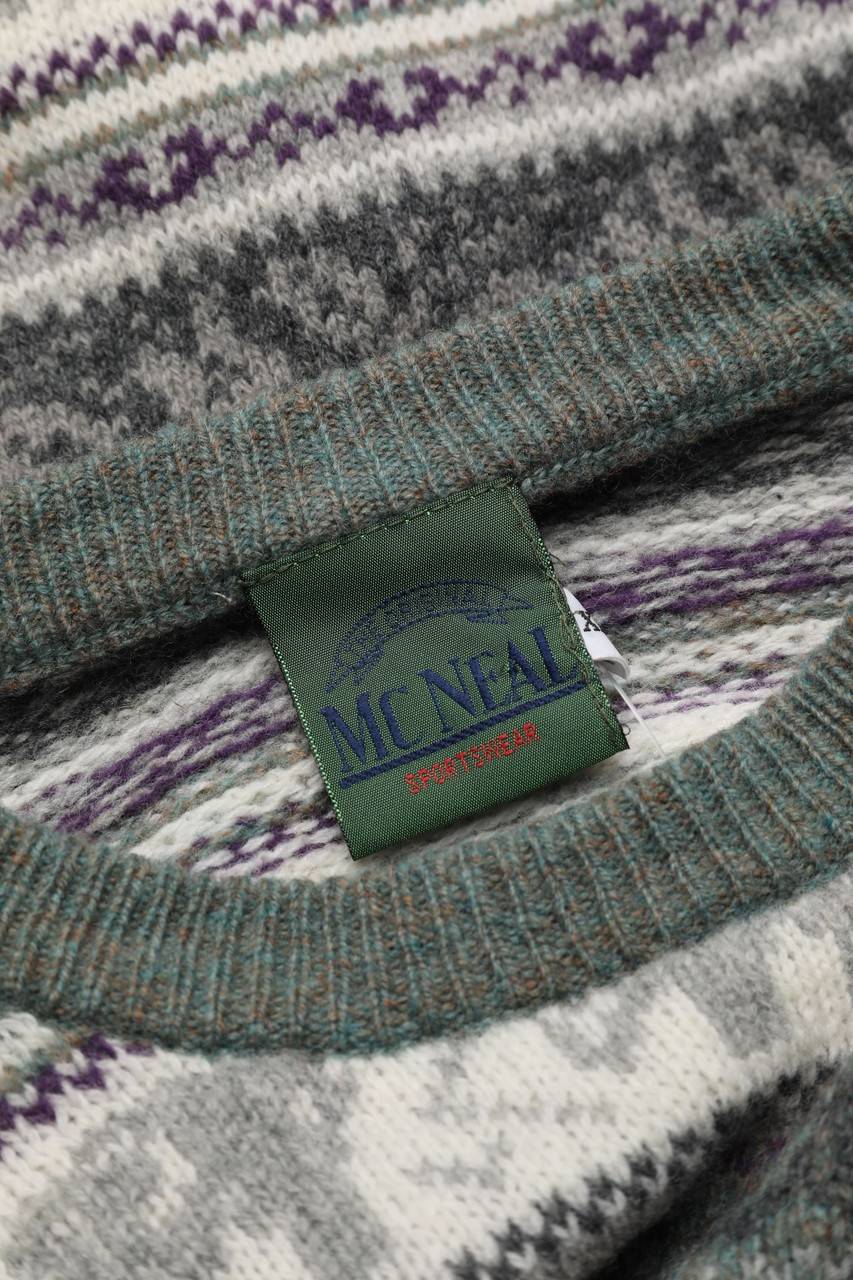 Carou McNEAL Vintage-Lambswool-Pullover Mit Muster