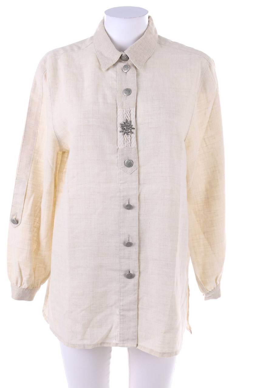 Carou MEICO Trachten-Bluse mit Applikationen