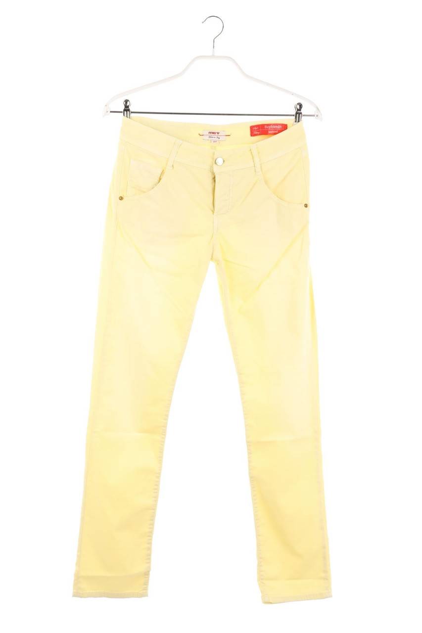 Carou MET Boyfriend-Jeans mit Logo-Patch