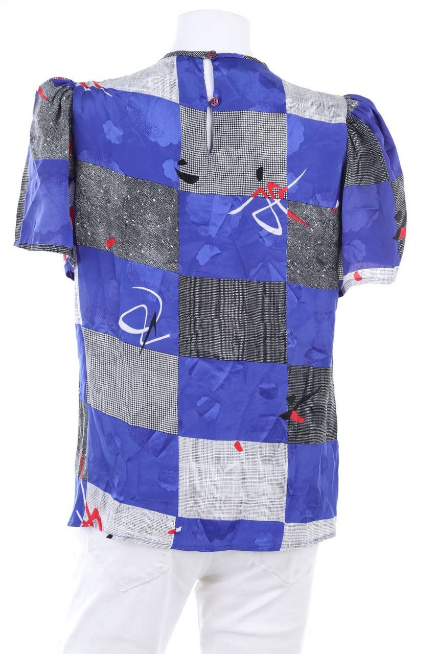 Carou MICHELLE STUART Kurzarm-Bluse Mit Geo-Print