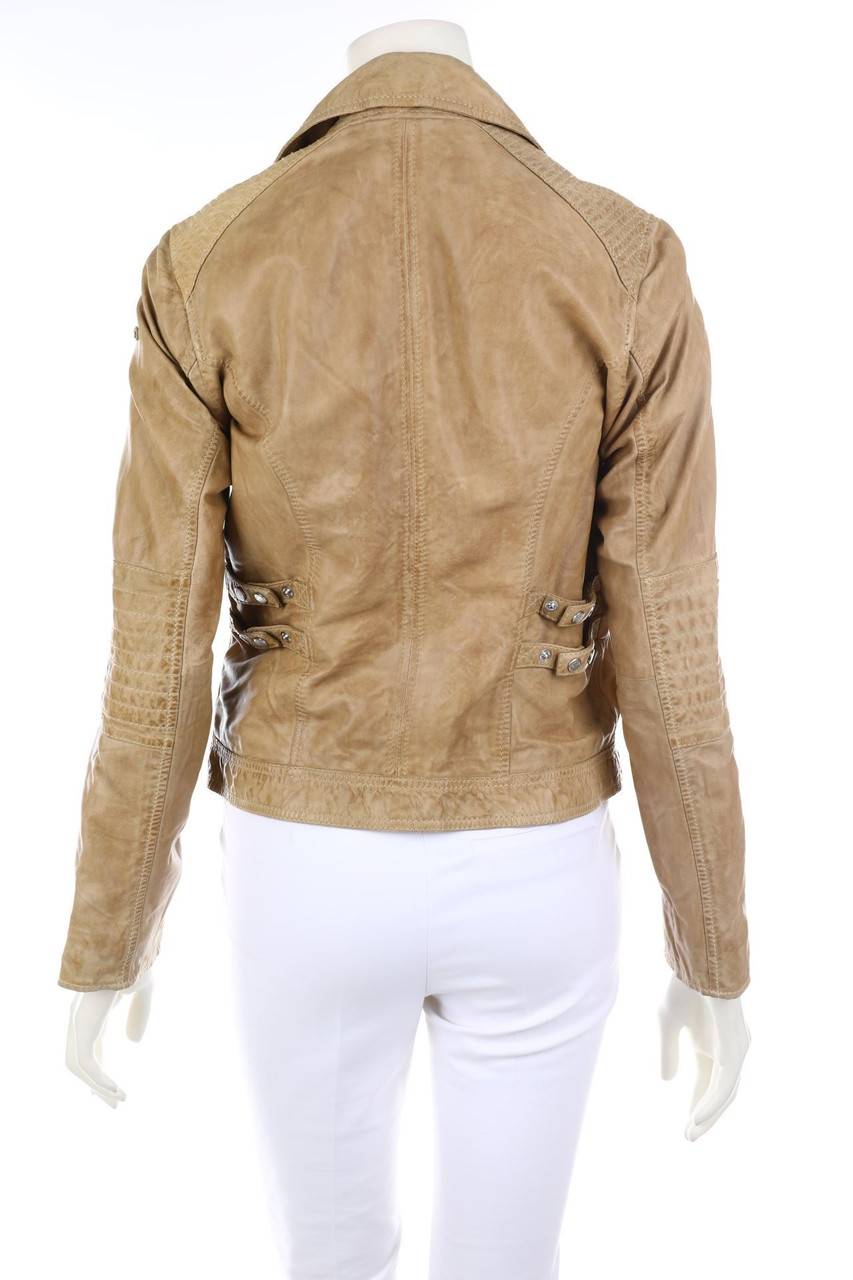 Carou MILESTONE Lederjacke Mit Logo-Plakette
