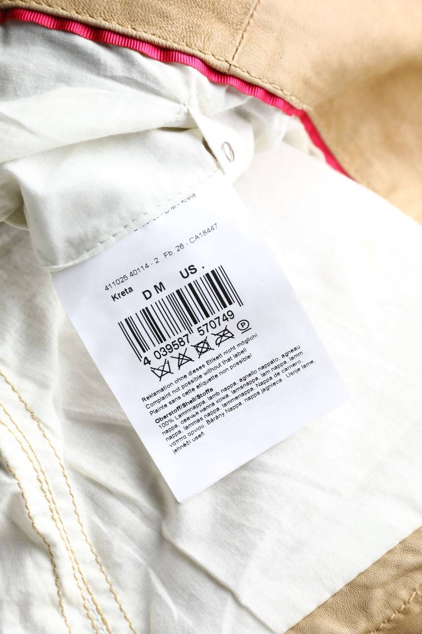 Carou MILESTONE Lederjacke Mit Logo-Plakette