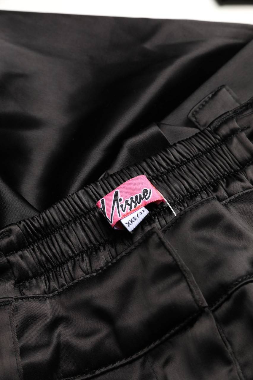 Carou MISSUE Satin-Hose Mit Aufgesetzten Taschen
