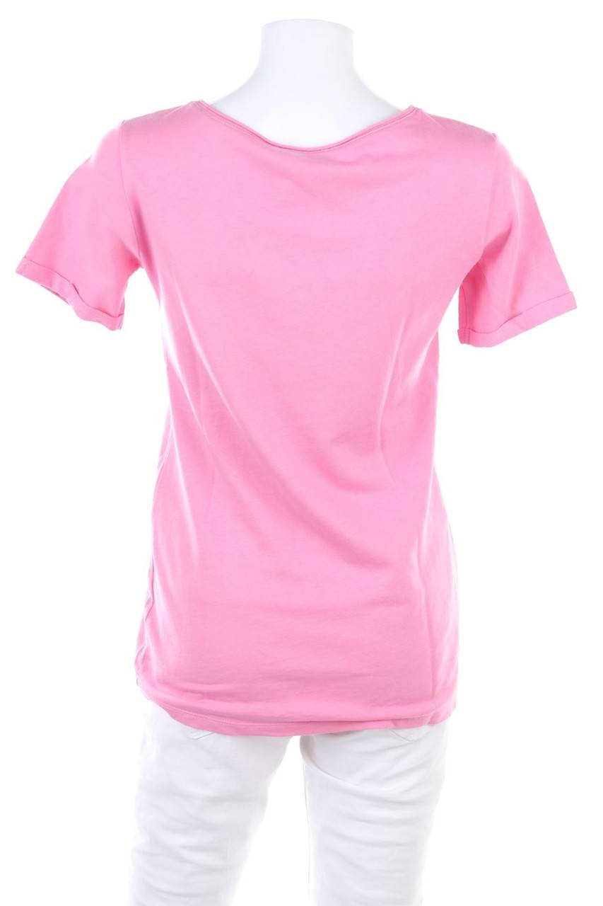 Carou Monari Kurzarm-Shirt Mit Statement-Print