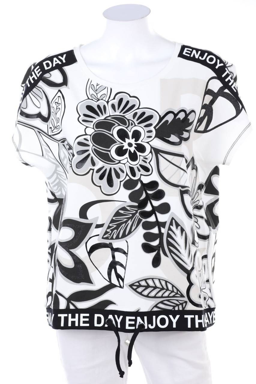 Carou monari Sweatshirt mit Blumen-Print