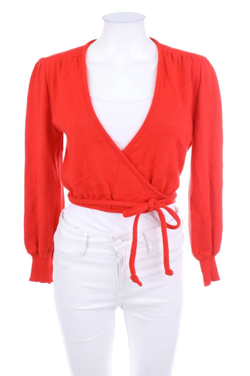 Carou mondi Cropped-Cardigan aus Schurwoll-Mix