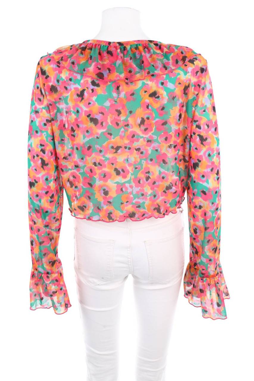 Carou MONKI Mesh-Bolero Mit Blumen-Print