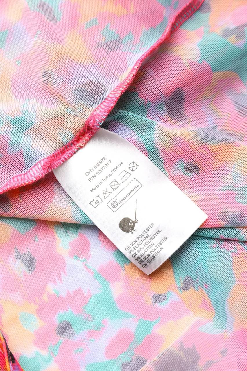 Carou MONKI Mesh-Bolero Mit Blumen-Print