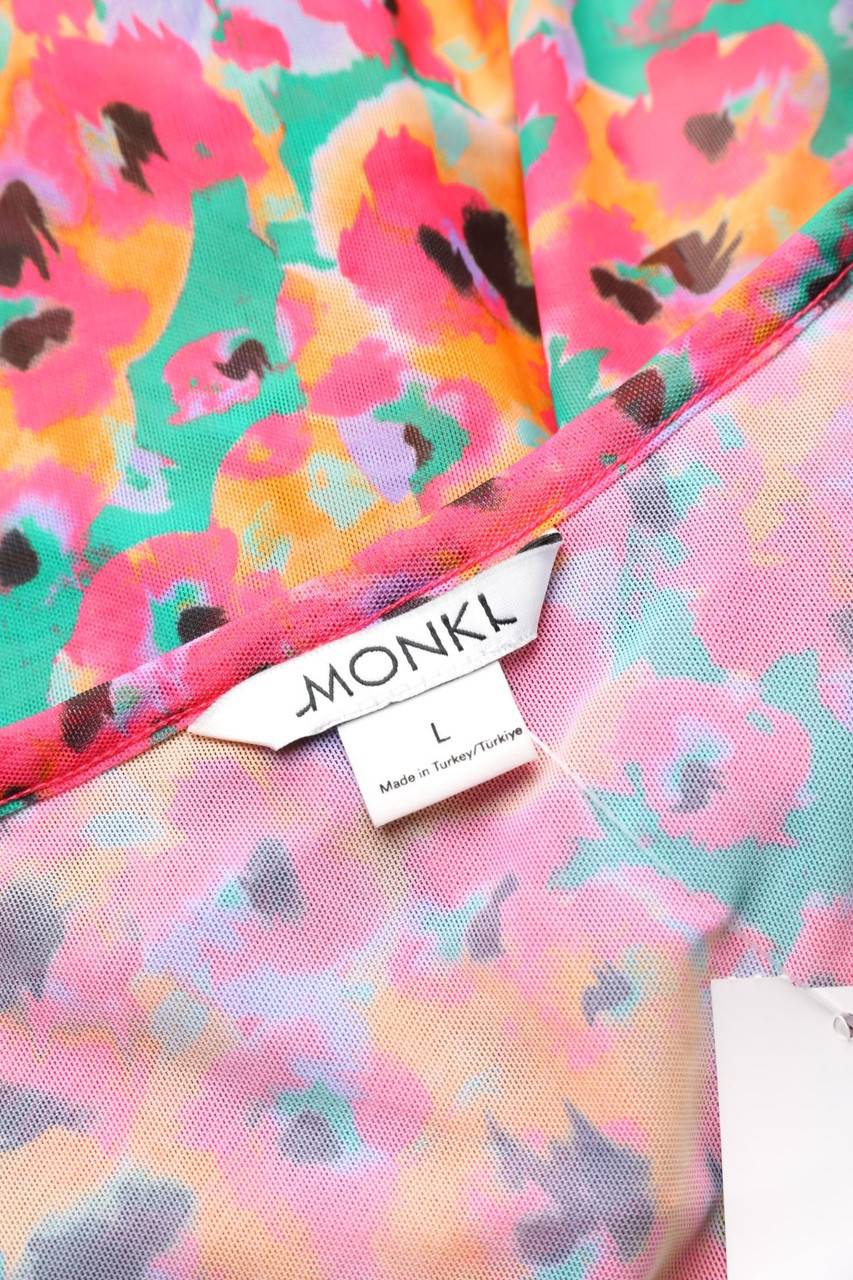 Carou MONKI Mesh-Bolero Mit Blumen-Print