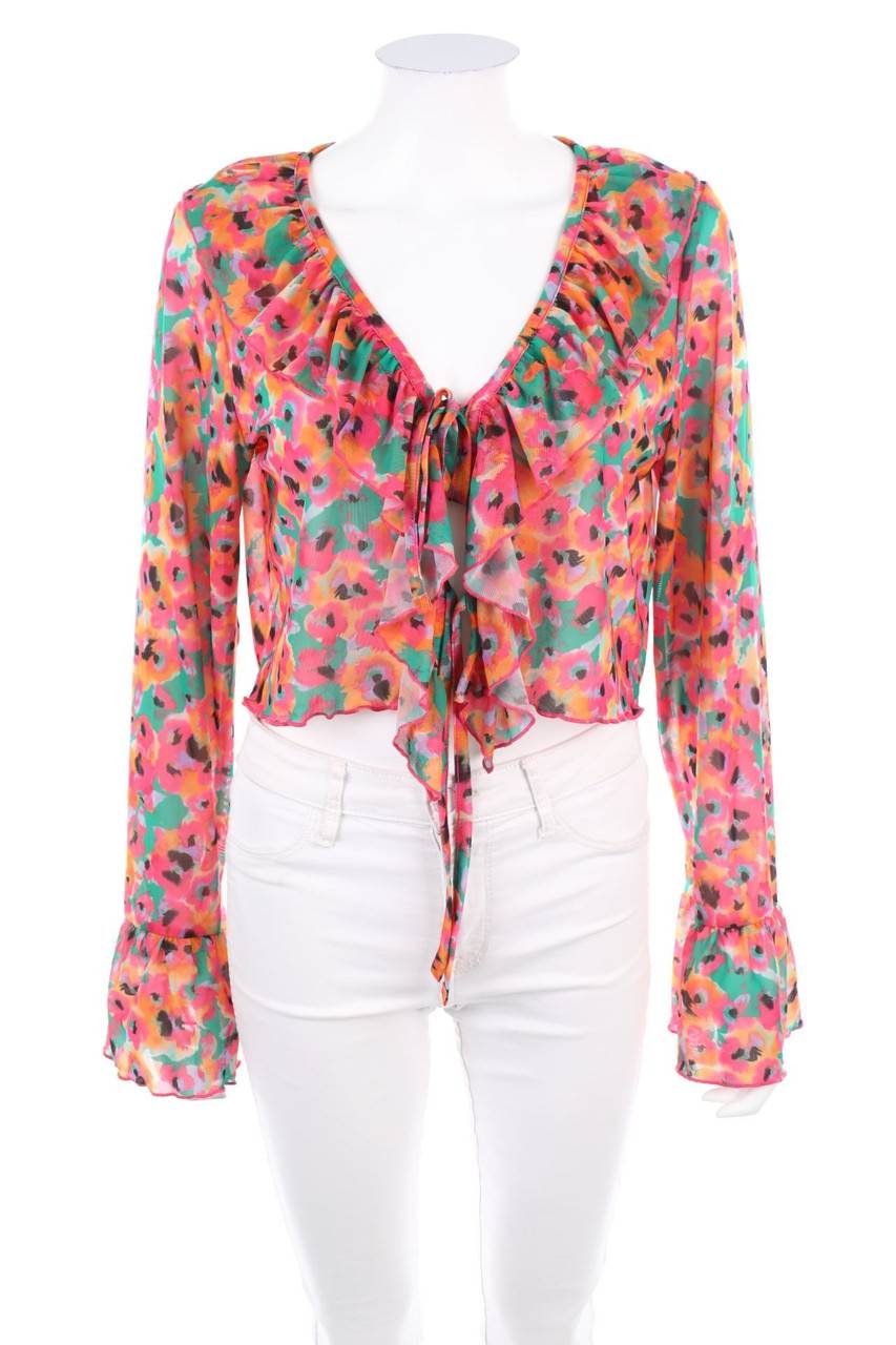 Carou MONKI Mesh-Bolero mit Blumen-Print