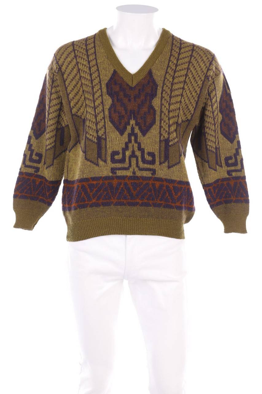 Carou MONTE CARLO V-Neck-Pullover mit Print