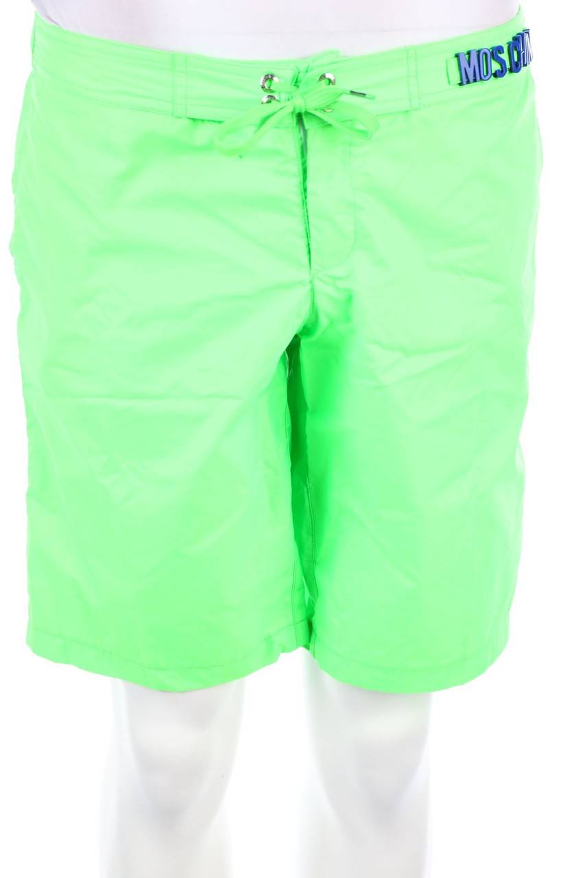 Carou MOSCHINO Schwimm-Shorts mit Logo-Plakette