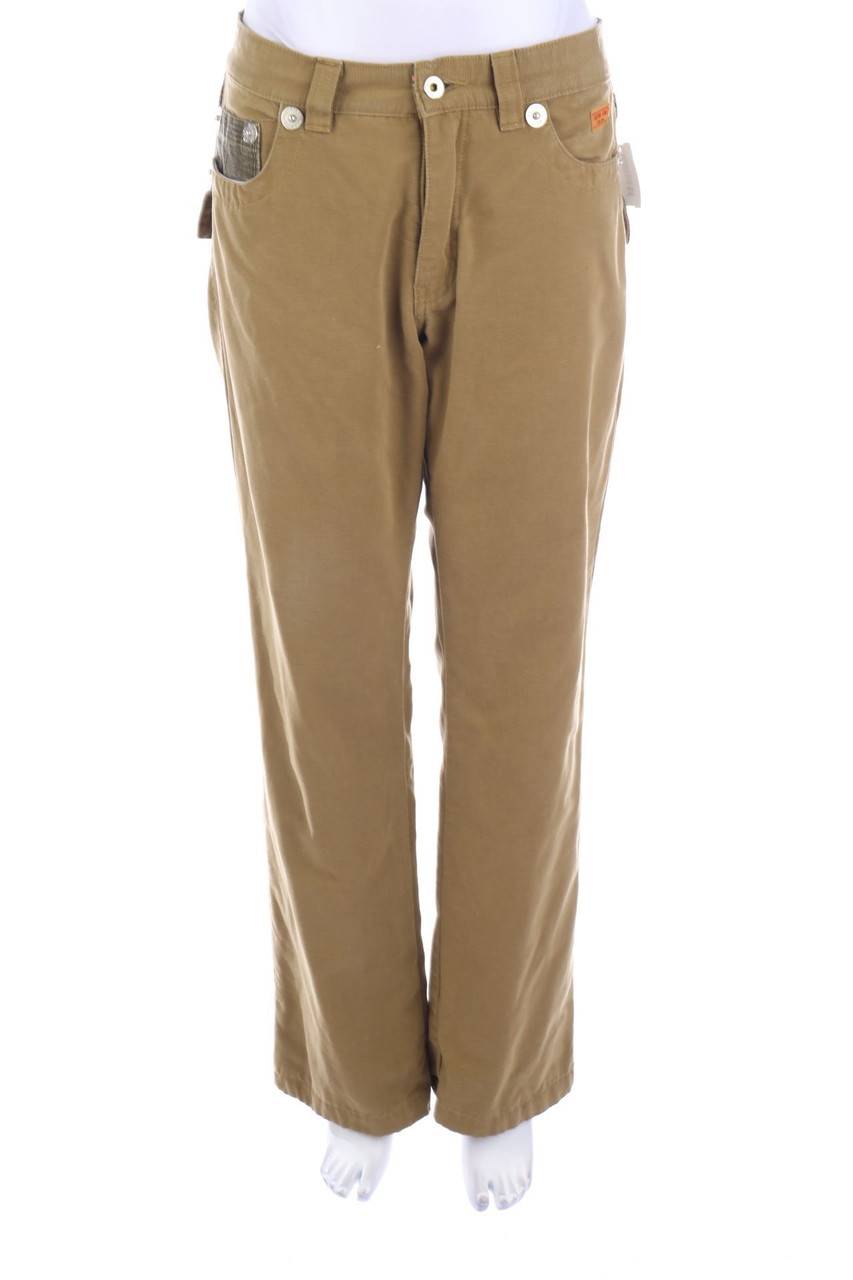 Carou MOSCHINO Straight Cut Jeans mit Karo-Muster