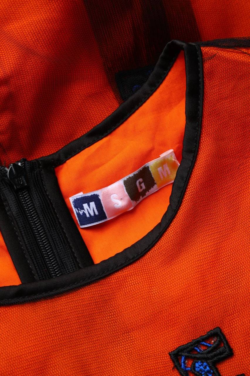 Carou MSGM Kleid Mit Stickereien