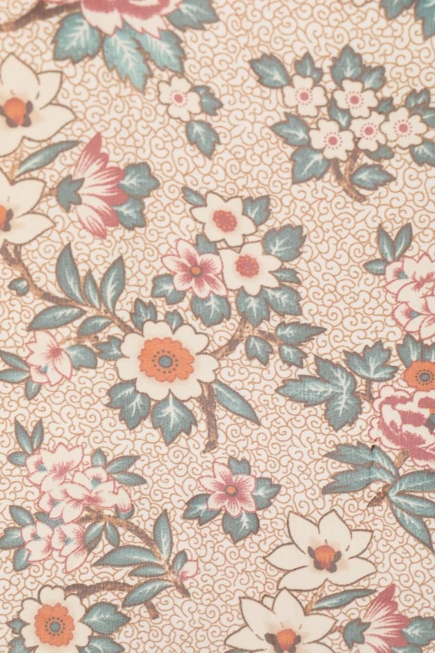 Carou My Hailys Print-Bluse Mit Krempel-Ärmeln