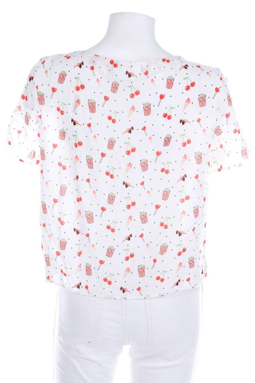 Carou NAF NAF Kurzarm-Bluse Zum Knoten