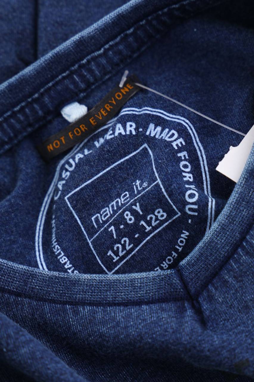 Carou Name It T-Shirt In Denim-Optik