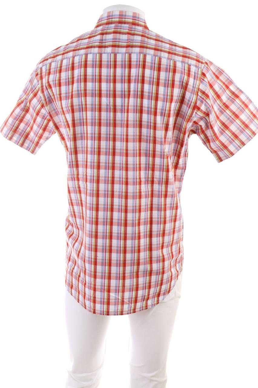 Carou NAVYBOOT Kurzarm-Hemd Mit Karo-Muster