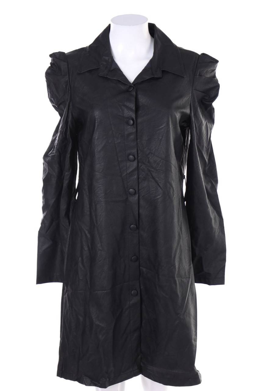 Carou NEW COLLECTION Faux Leather-Blusenkleid